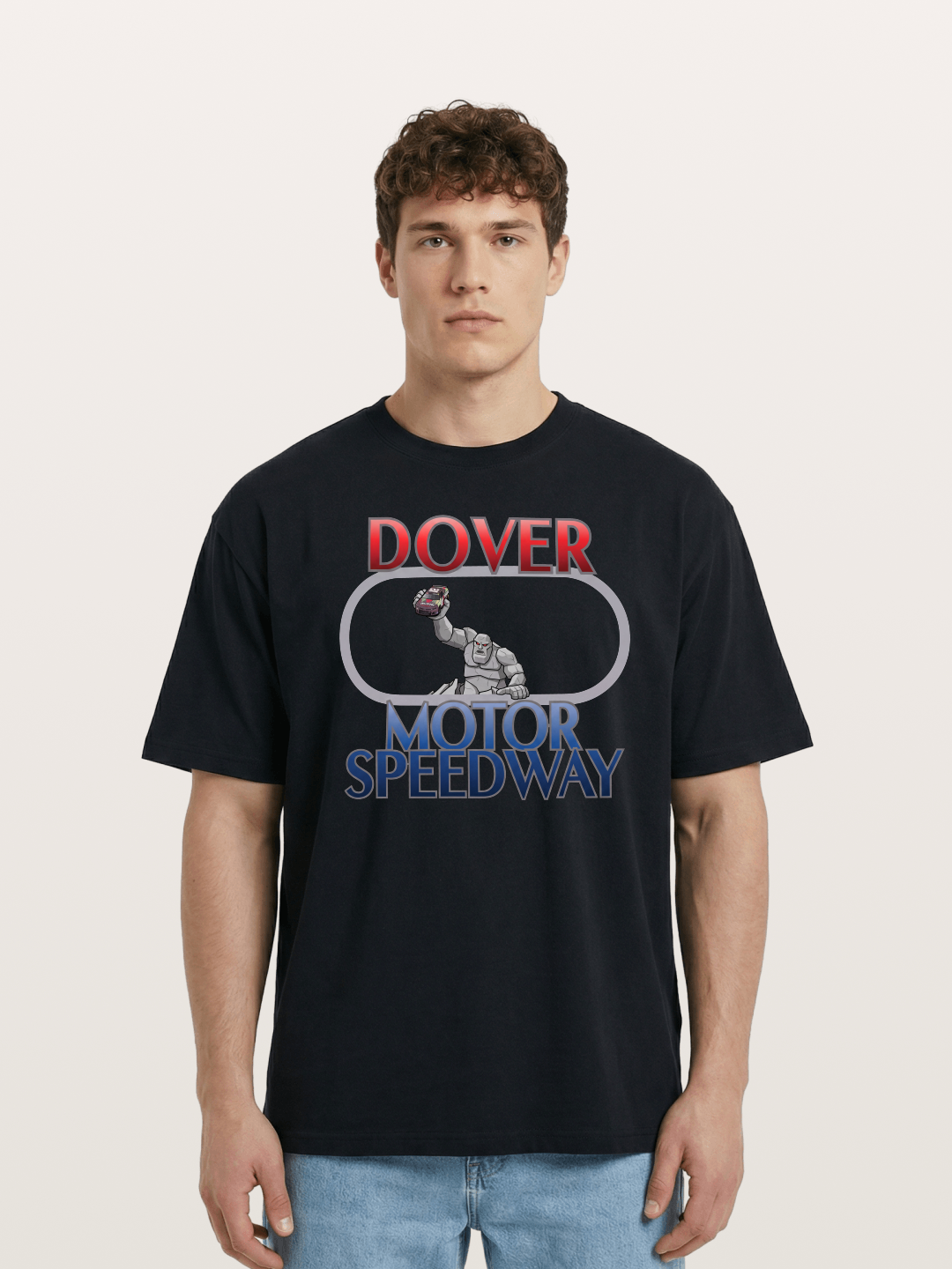 Miles the Monster Dover NASCAR Design Cotton T-shirt