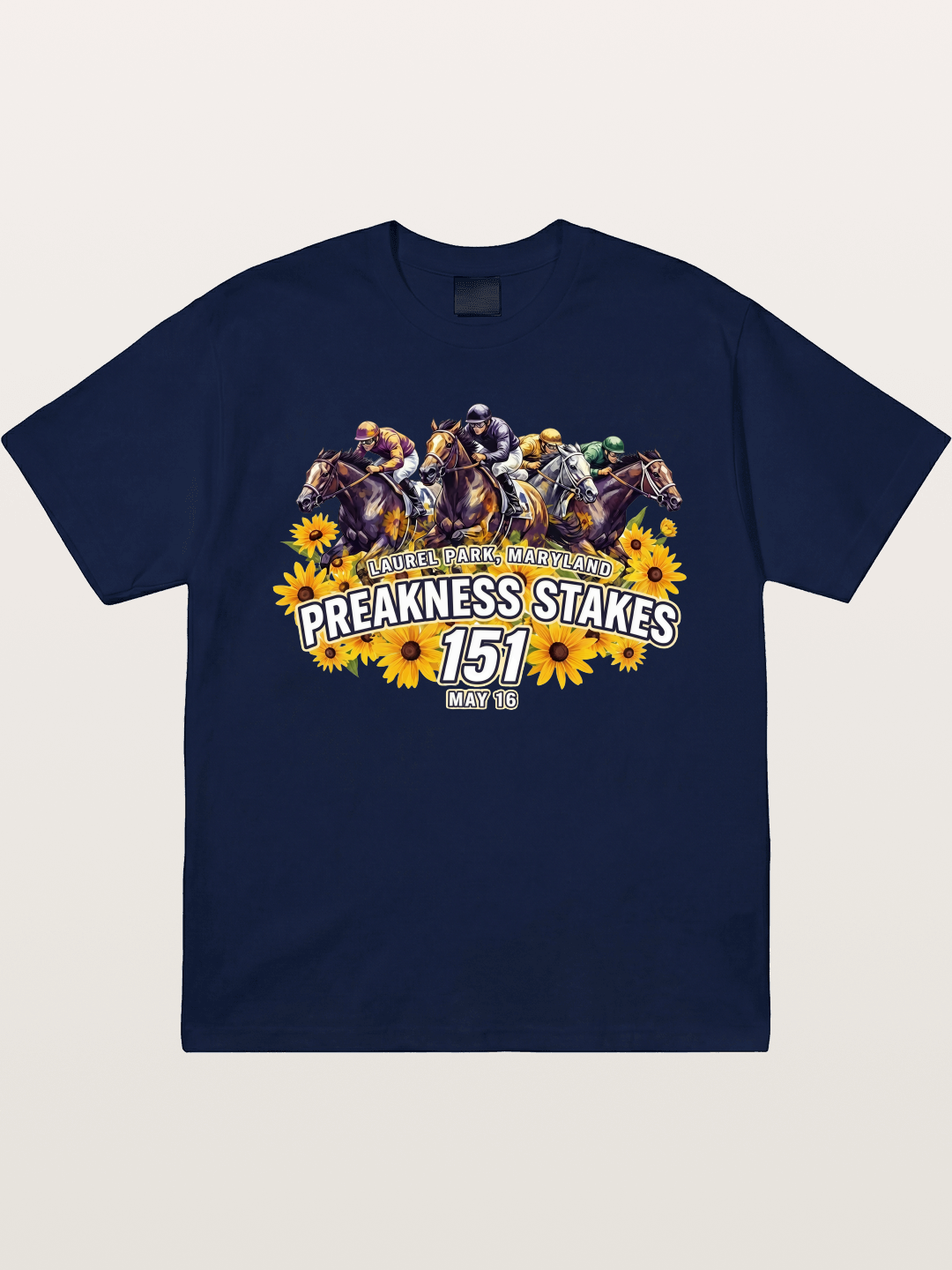 Preakness 151 Sunflower Racing Art Gildan T-shirt