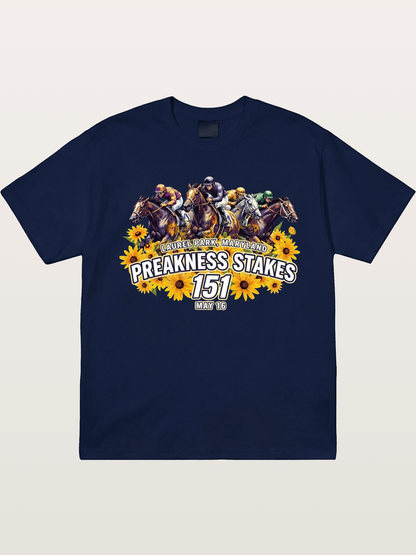 Preakness 151 Sunflower Racing Art Gildan T-shirt