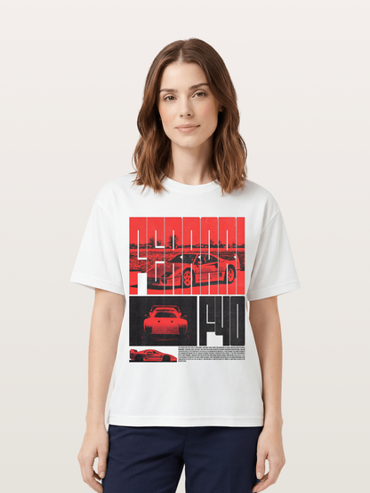 Red F40 Cotton T-shirt