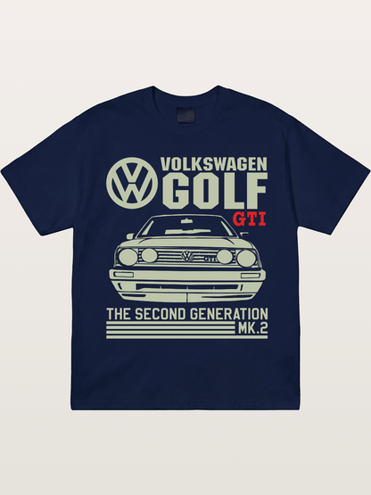 Volkswagen Golf MK2 Outline Gildan T-shirt