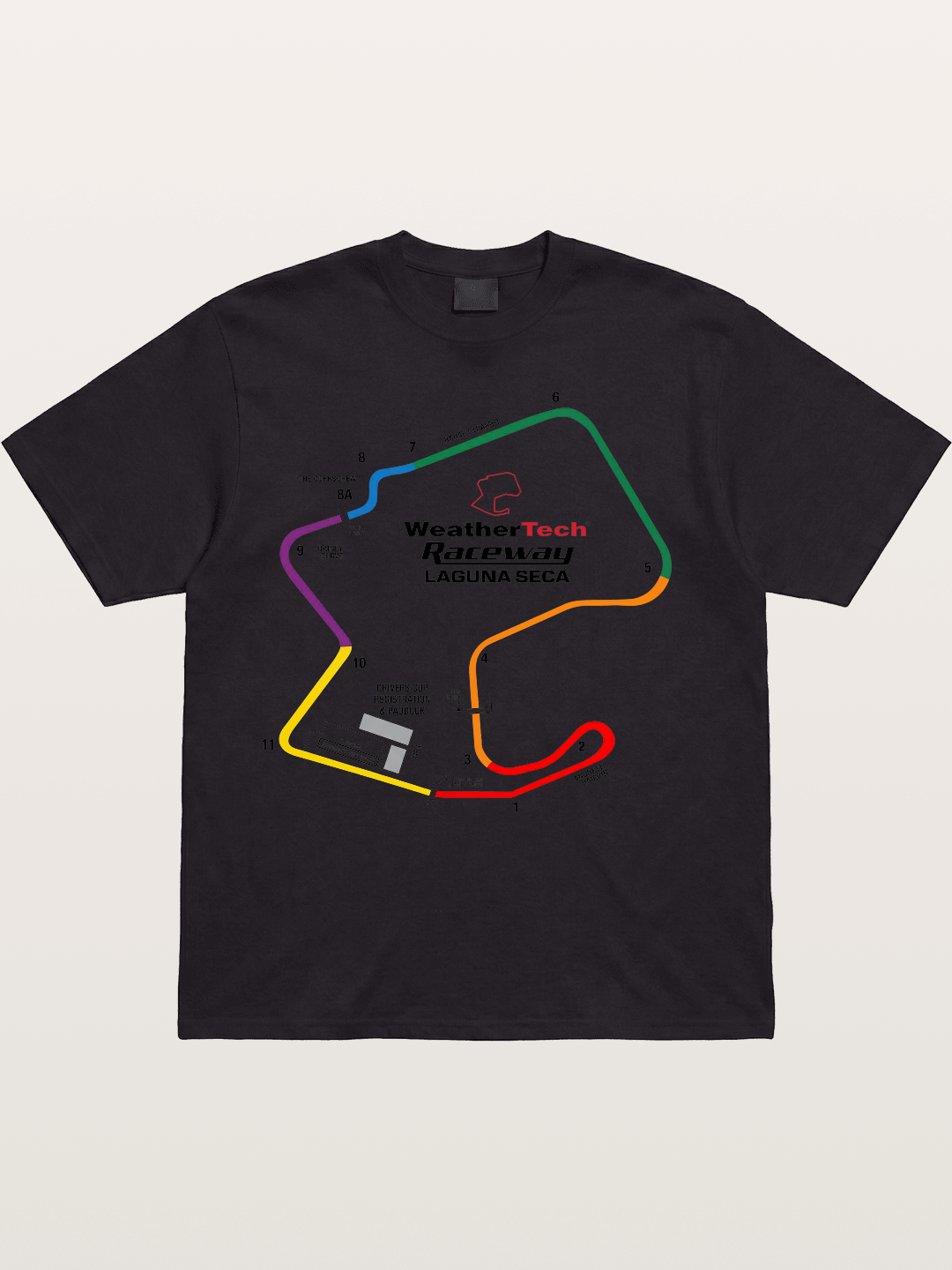 Corkscrew Track Cotton T-shirt