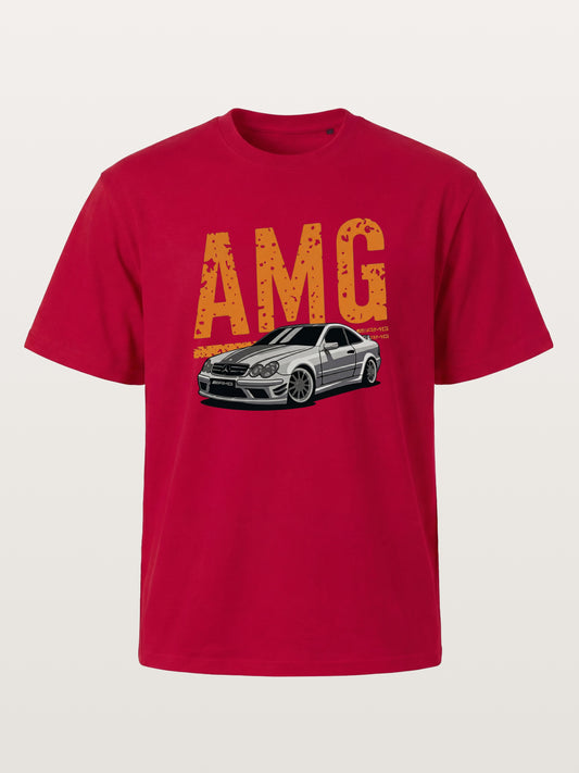 Vintage AMG CLK Coupe Distressed Font Gildan T-shirt
