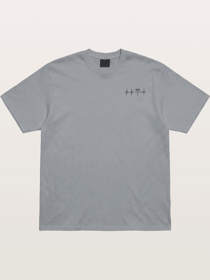 Tesla Logo Heartbeat Sticker Gildan T-shirt