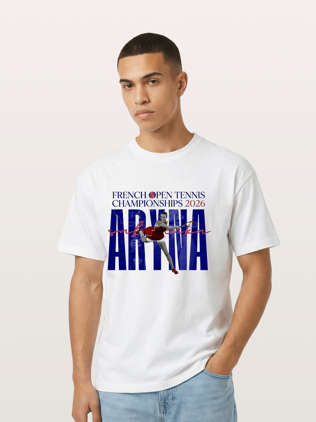 Aryna Sabalenka French Open Design Gildan T-shirt