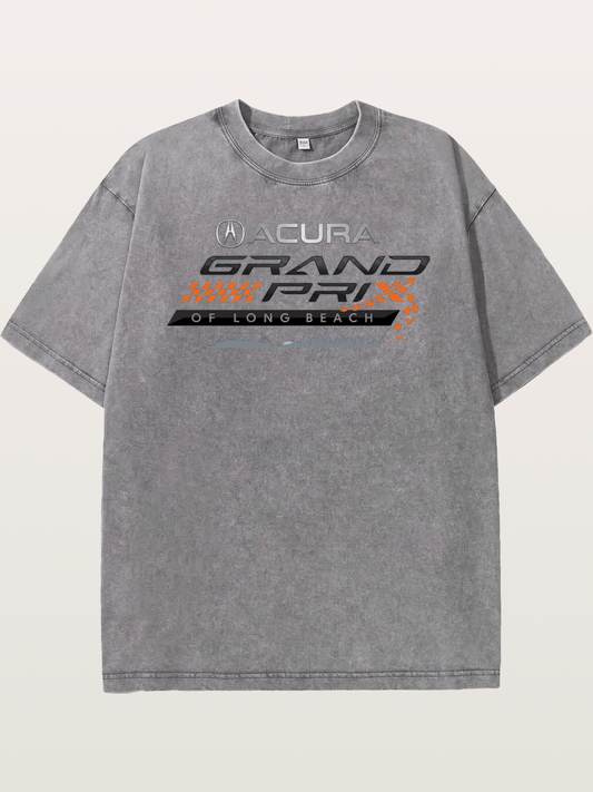 Acura Grand Prix Logo Design Washed T-shirt
