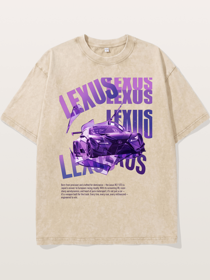 Purple RC F GT3 Shatter Art Washed T-shirt