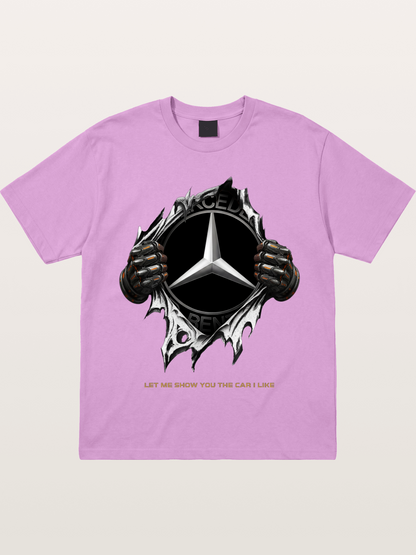 Mercedes Star Crest Tear Through Gildan T-shirt