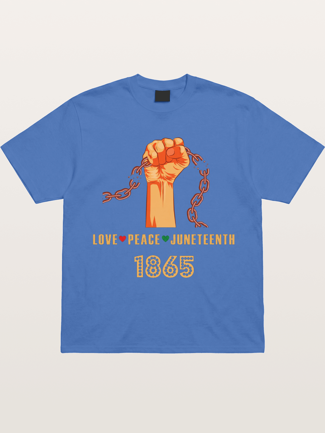 Juneteenth Love Peace Fist Gildan T-shirt