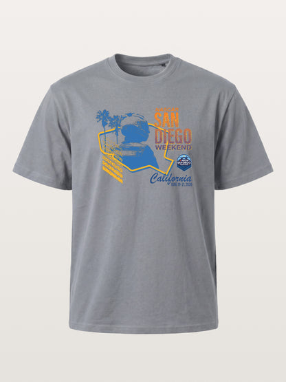 San Diego NASCAR Helmet Silhouette Gildan T-shirt