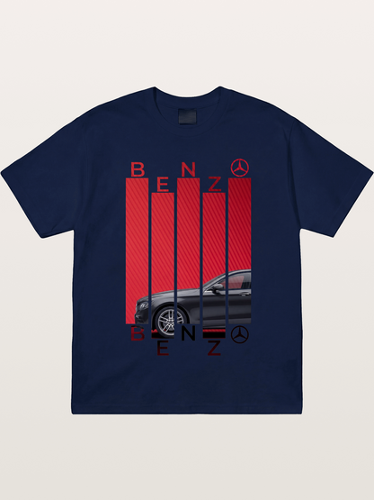 Benz Barcode Style Print Gildan T-shirt