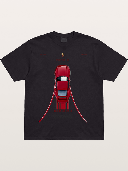 Porsche 911 GT3 RS Top View Cotton T-shirt