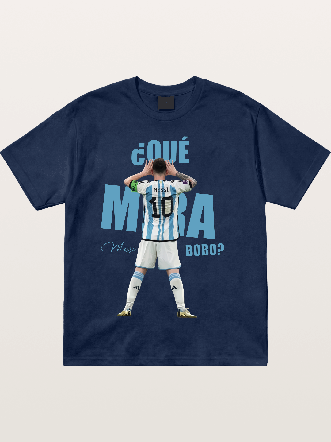 Messi ?Qu¡§| Mir¡§¡é Bobo Argentin Cotton T-shirt