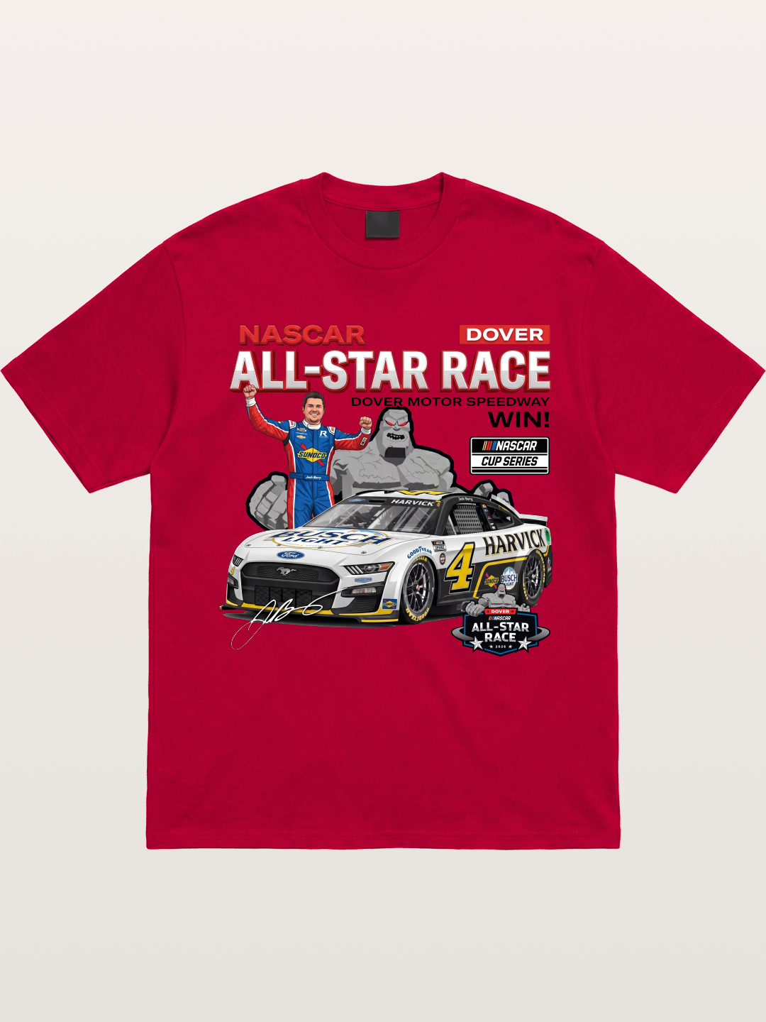 Kevin Harvick #4 Dover All-Star Win Gildan T-shirt
