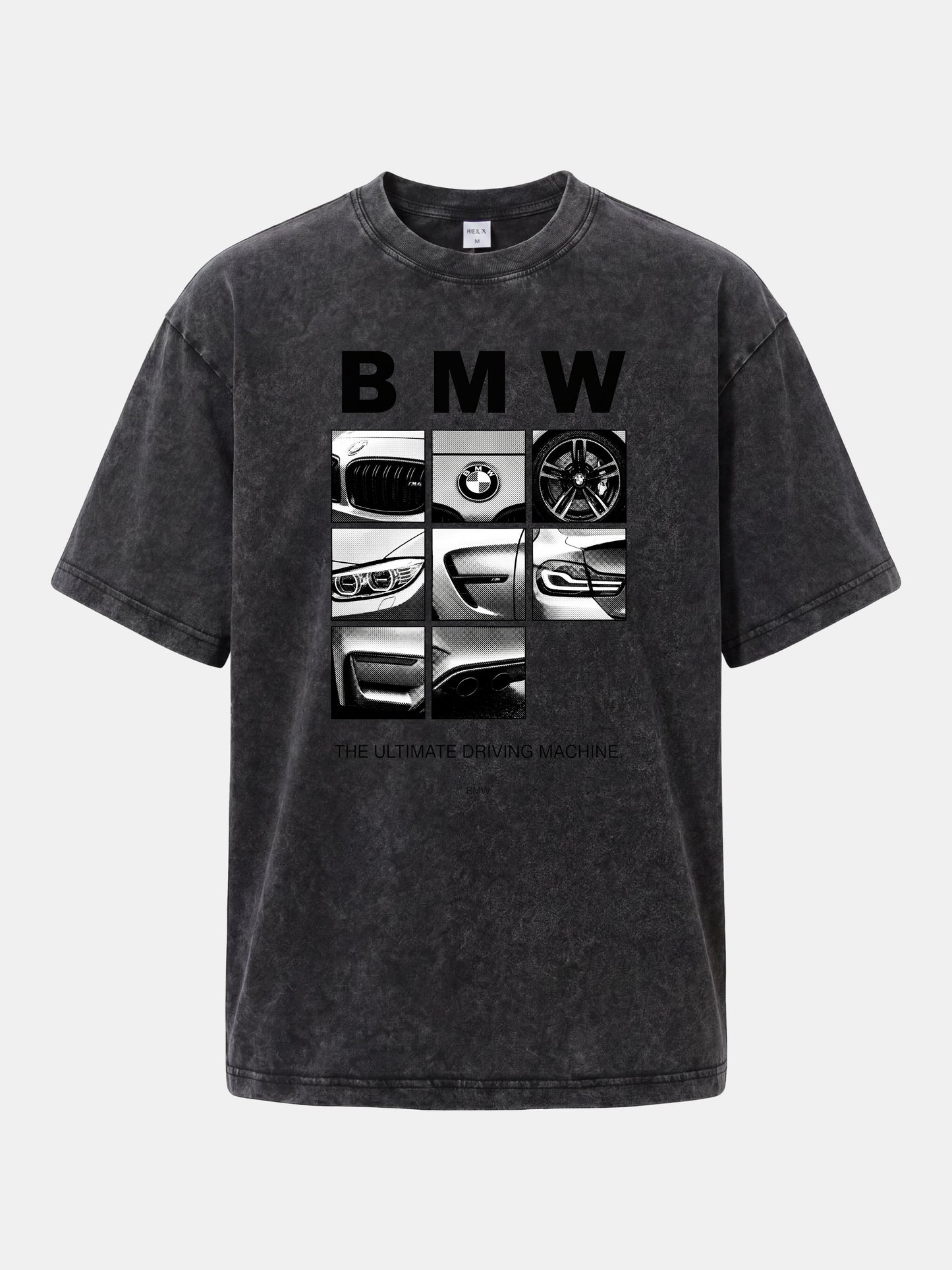 BMW 9 Grid Detail Collage Washed T-shirt