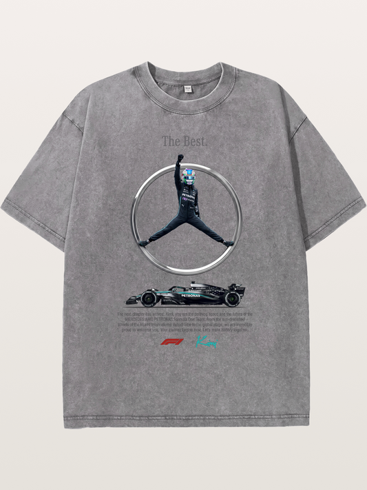 Kimi Mercedes Star Pose Washed T-shirt