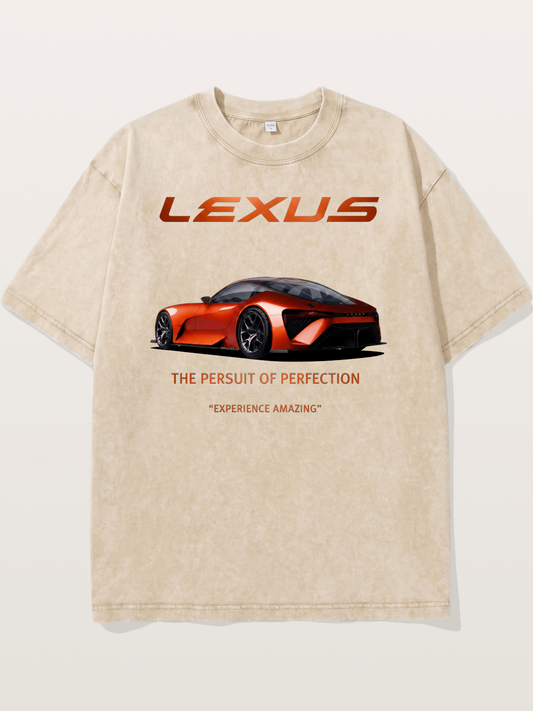 Lexus Concept Car Orange Poster Washed T-shirt