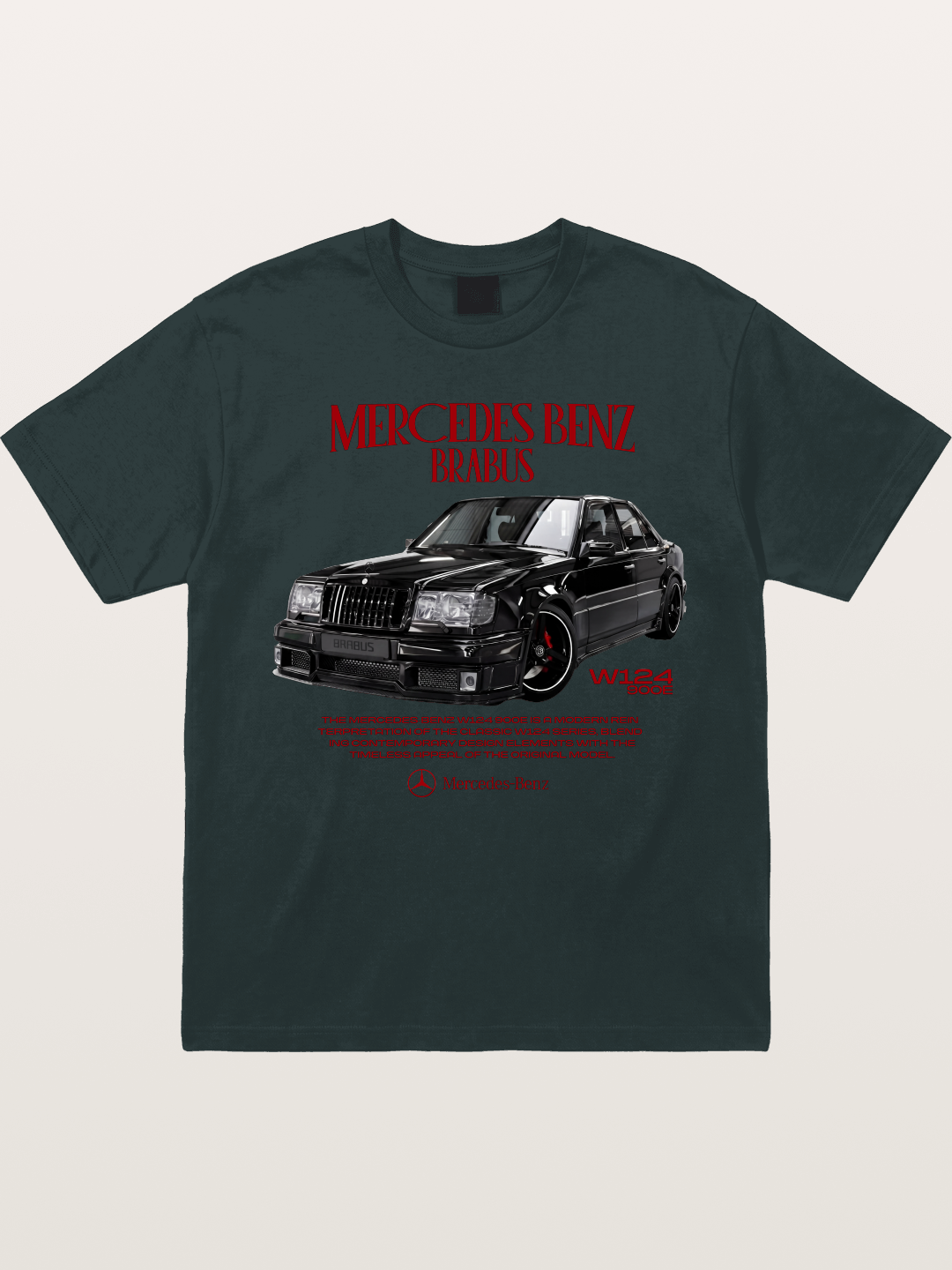 W124 500E Brabus Retro Gildan T-shirt