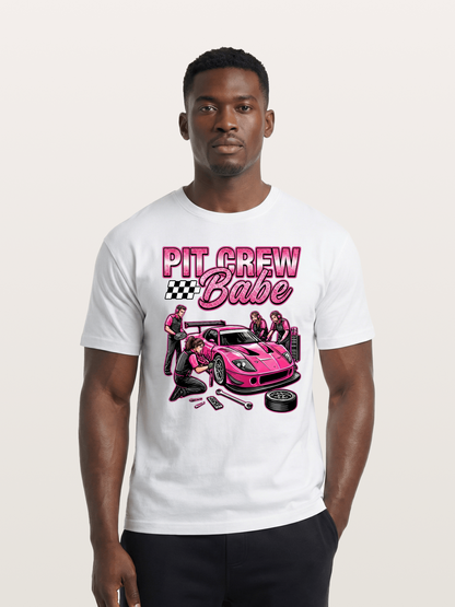 Pit Crew Babe Cotton T-shirt