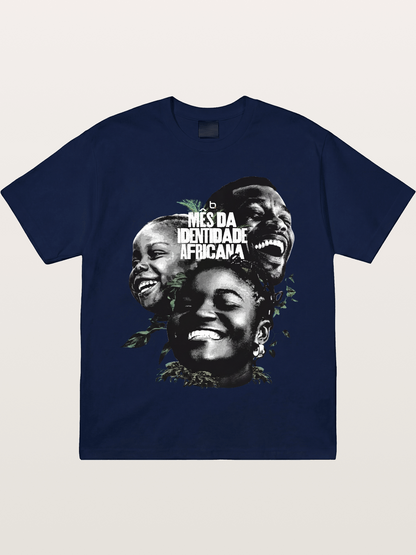Juneteenth African Identity Faces Gildan T-shirt