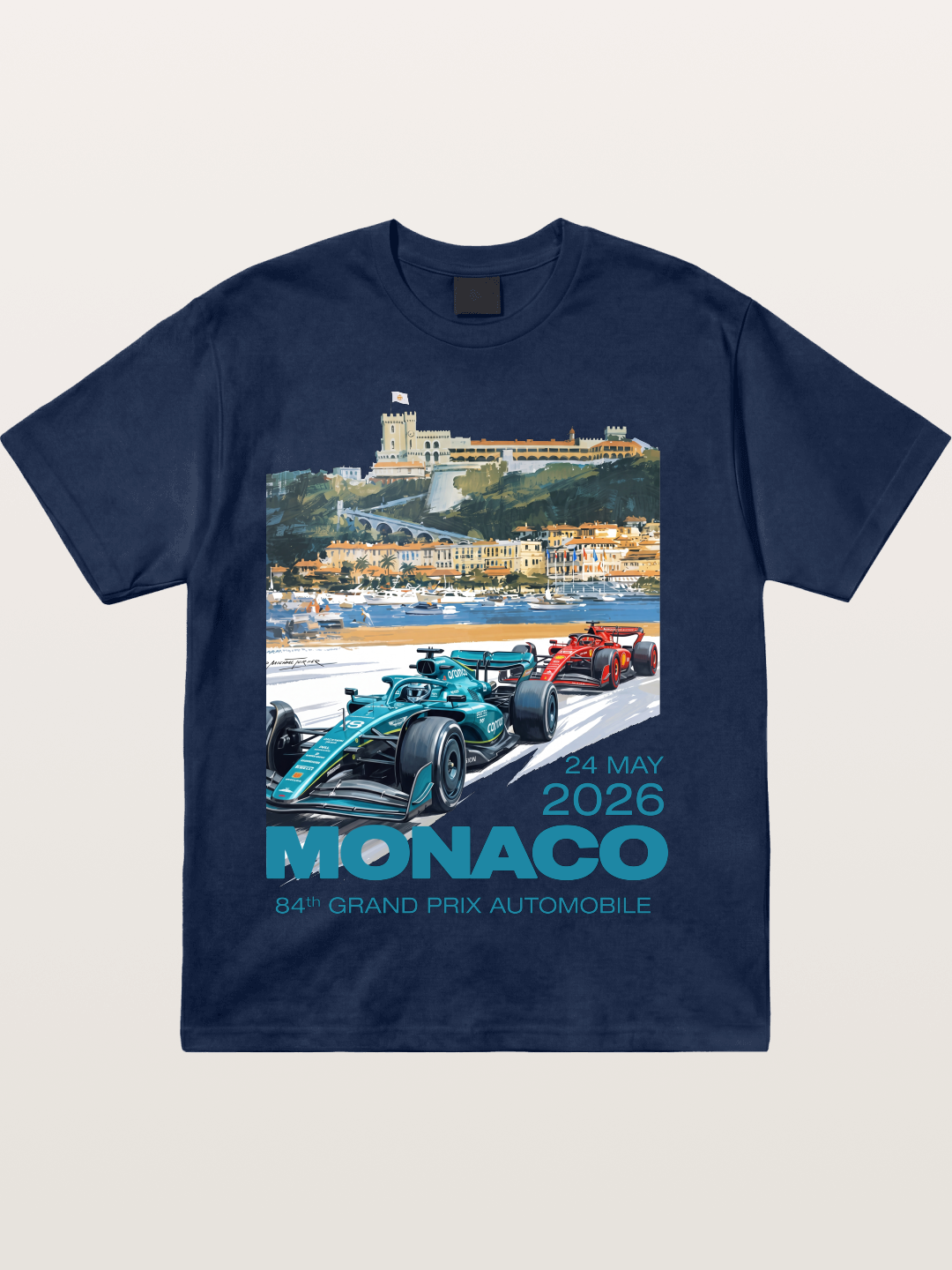 2026 Monaco Grand Prix Race Cars Scene Cotton T-shirt
