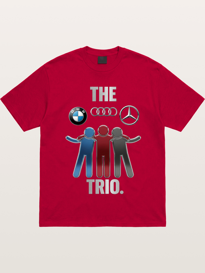 German Car Trio Friendship Print Gildan T-shirt