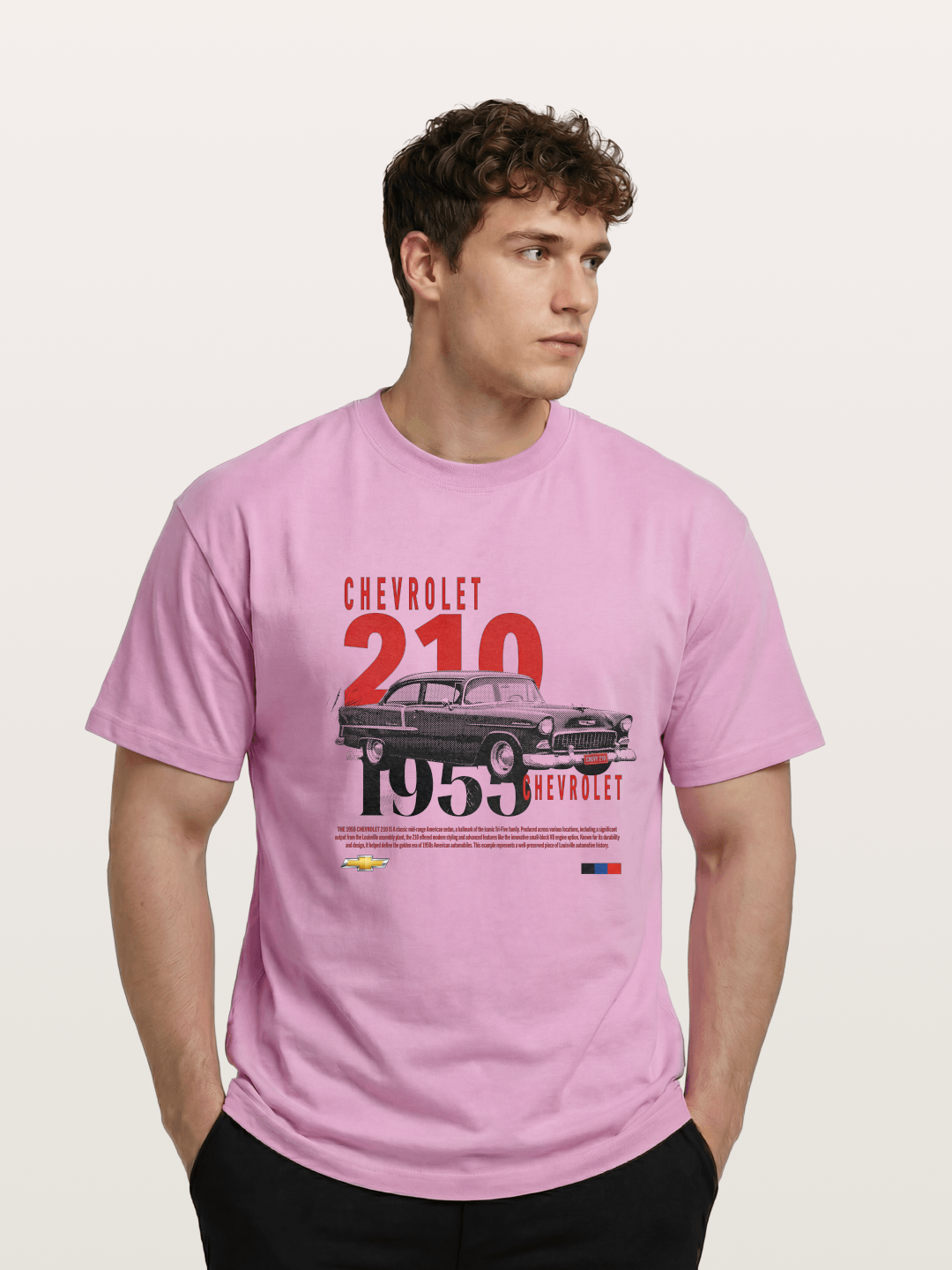 1955 Chevrolet 210 Retro Poster Gildan T-shirt