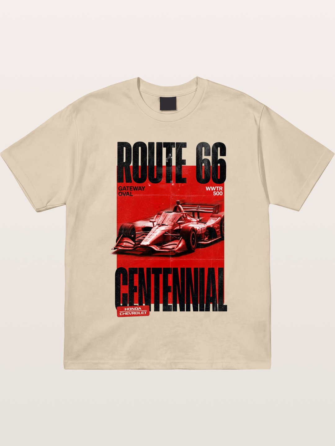 Red Tone Route66 Racing Card Gildan T-shirt