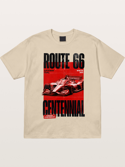 Red Tone Route66 Racing Card Gildan T-shirt
