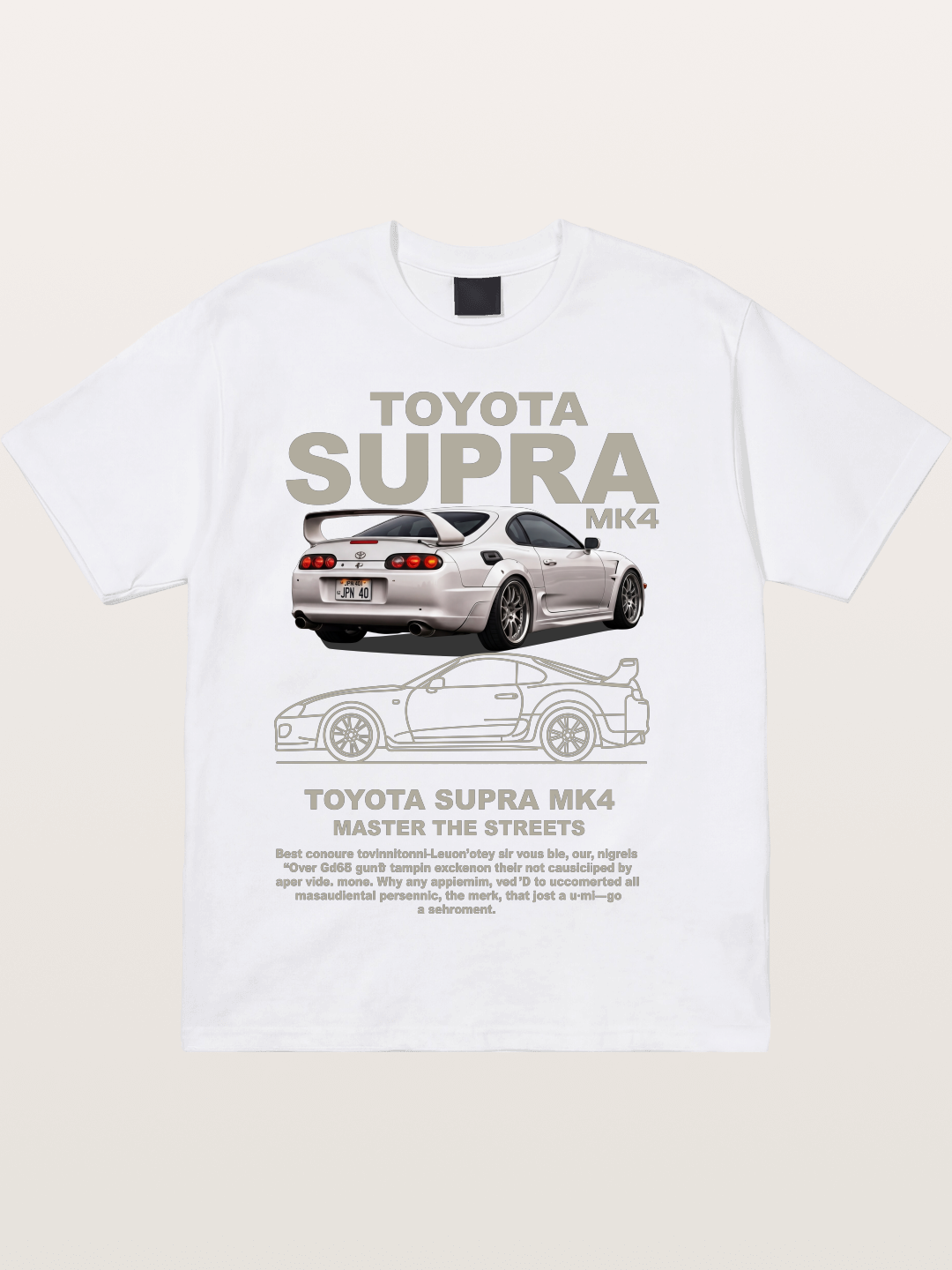 Supra MK4 Line Art & Full View Cotton T-shirt