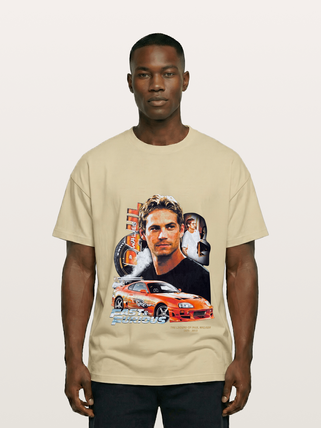 Orange Supra Fast & Furious Gildan T-shirt