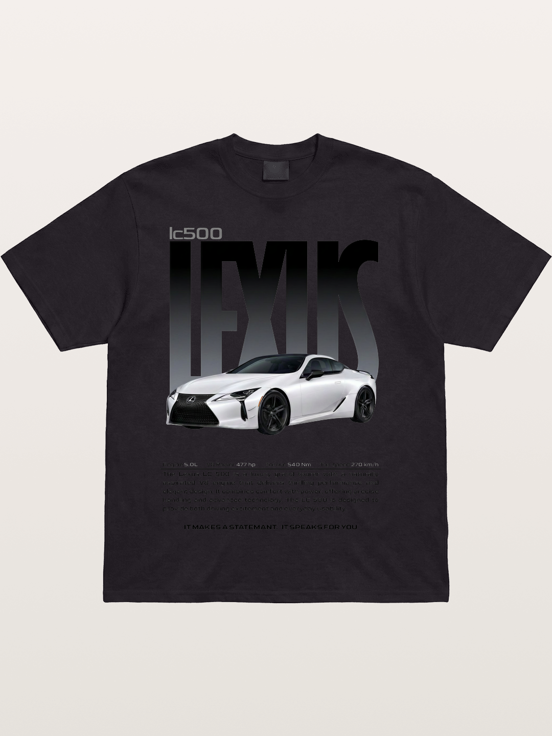 Lexus LC500 Magazine Style Poster Cotton T-shirt