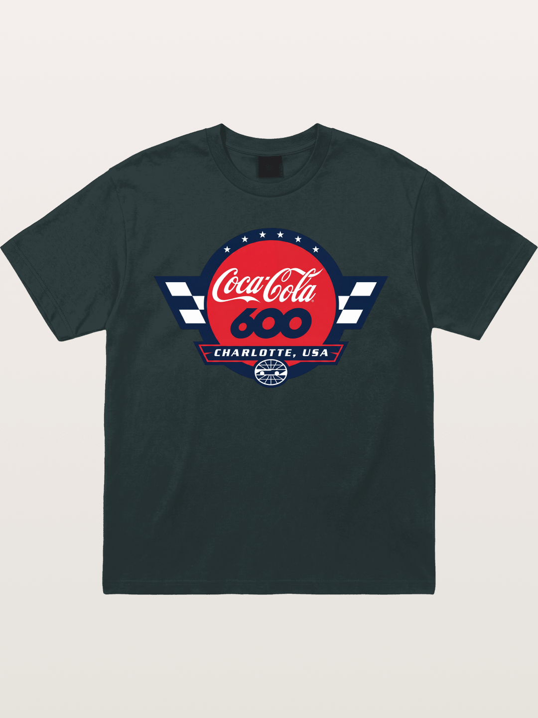 Coca-Cola 600 Charlotte USA Race Emblem Gildan T-shirt