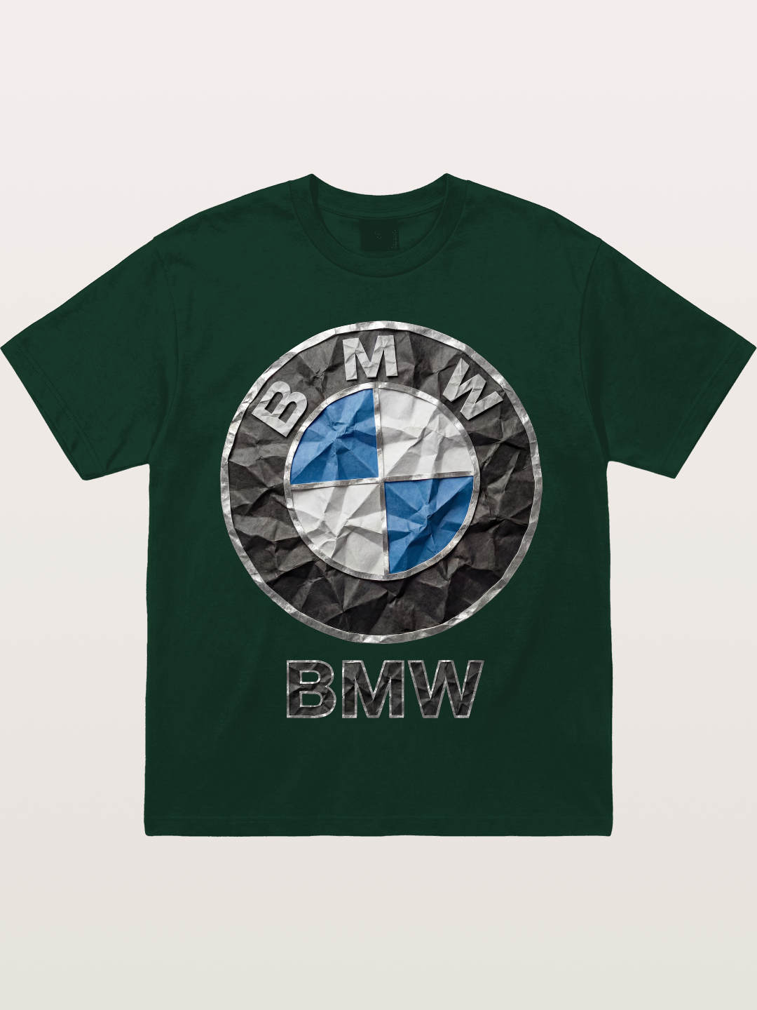 BMW Crumpled Paper Emblem Gildan T-shirt