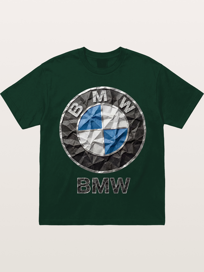 BMW Crumpled Paper Emblem Gildan T-shirt
