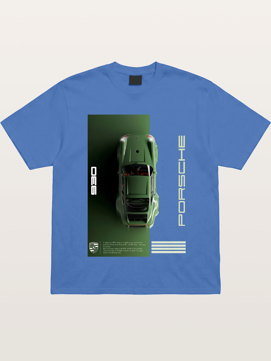 930 Porsche Green Top View Gildan T-shirt