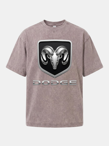 Silver Ram Shield Emblem Washed T-shirt