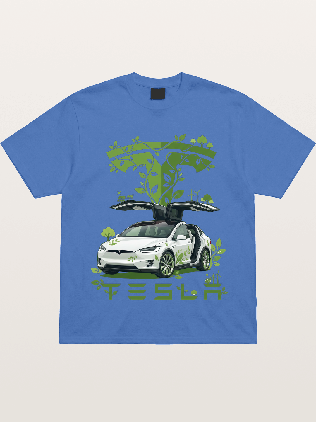 Tesla Eco-Friendly Art Print Gildan T-shirt