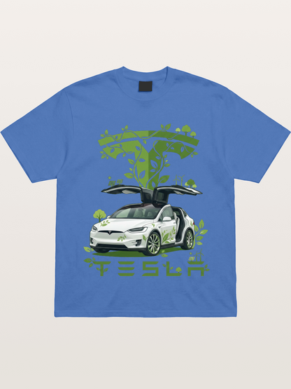 Tesla Eco-Friendly Art Print Gildan T-shirt