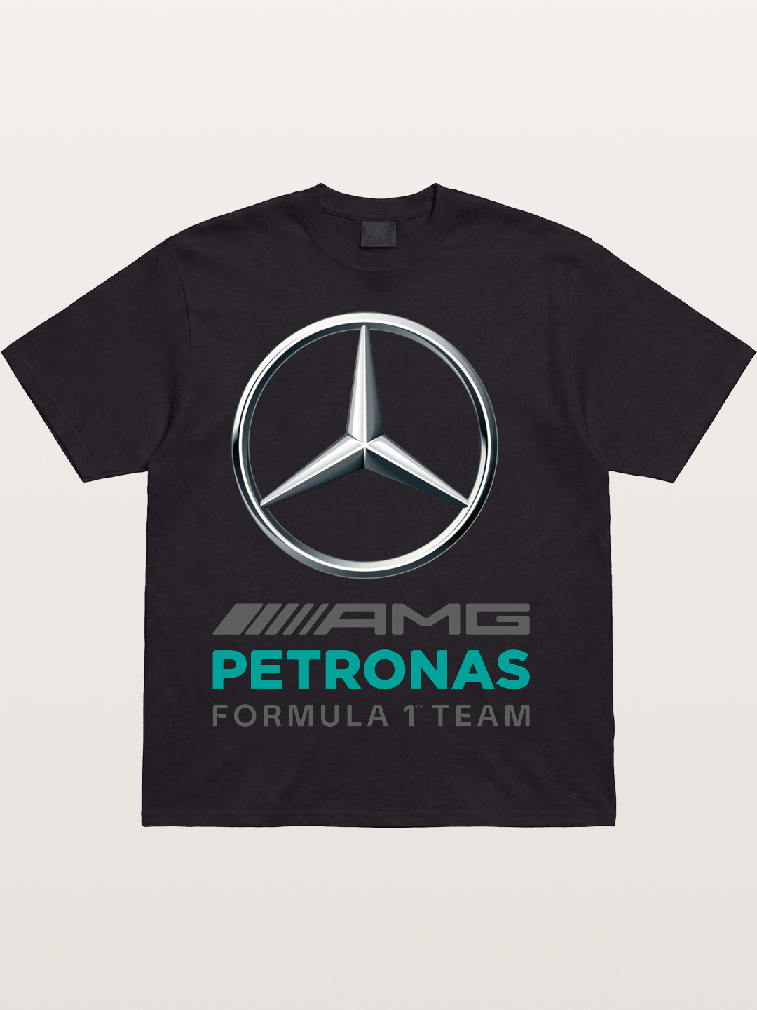 F1 Mercedes Petronas Team Logo Cotton T-shirt