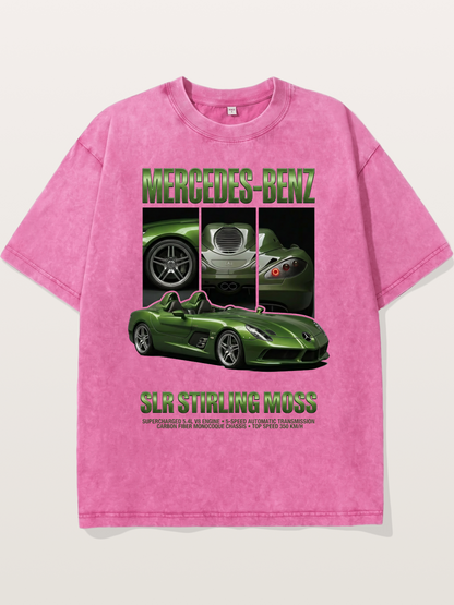 Mercedes SLR Stirling Moss Art Washed T-shirt