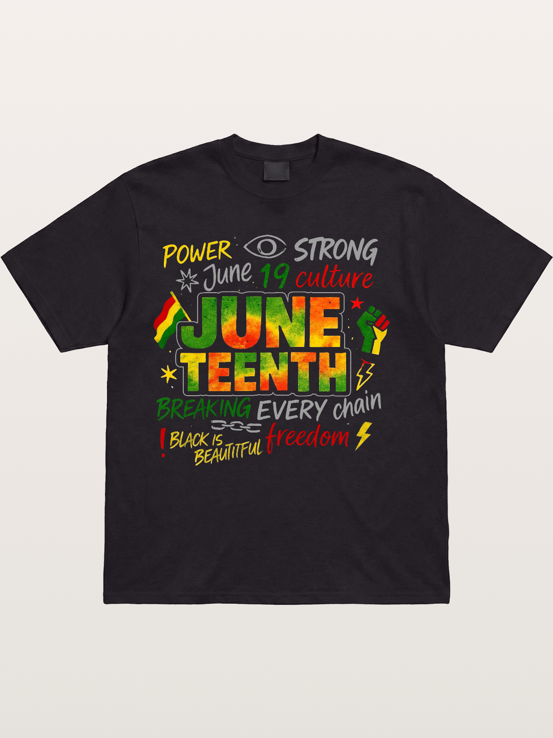 Juneteenth Breaking Every Chain Cotton T-shirt