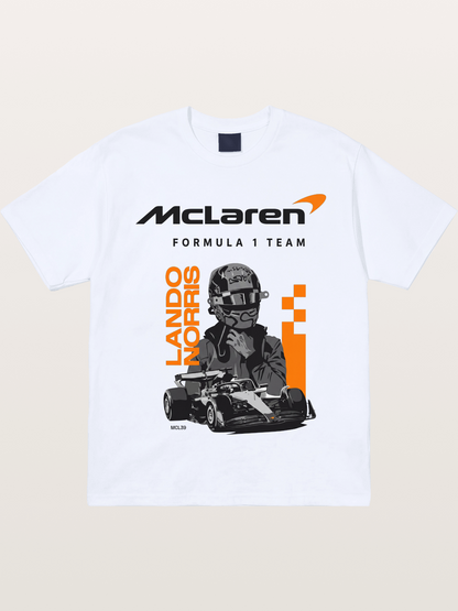 Lando Norris McLaren Portrait Gildan T-shirt