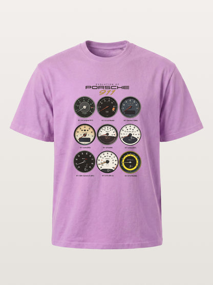 Porsche 911 Cluster Vintage Gauge Set Gildan T-shirt