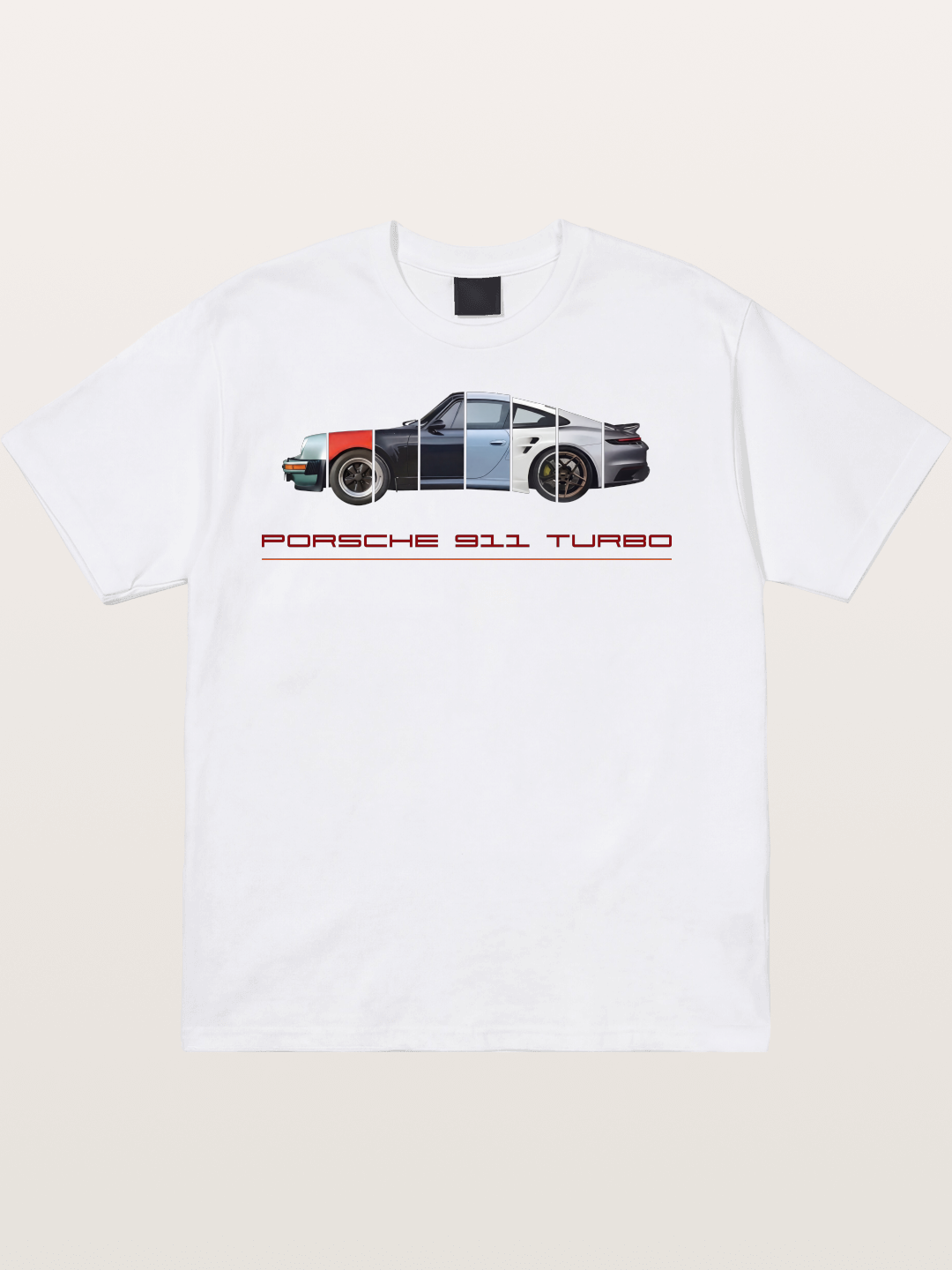Porsche 911 Turbo Split Sections Cotton T-shirt