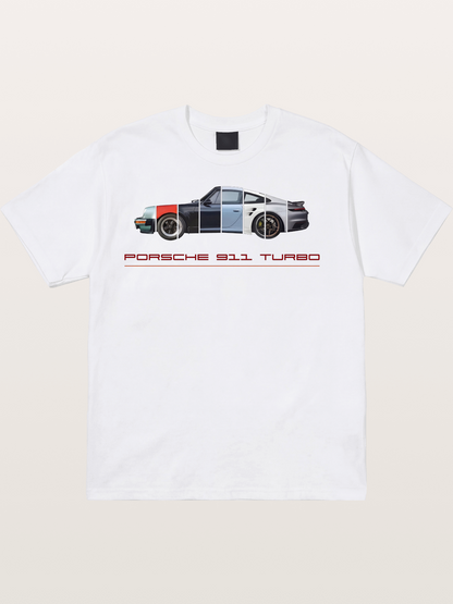 Porsche 911 Turbo Split Sections Cotton T-shirt