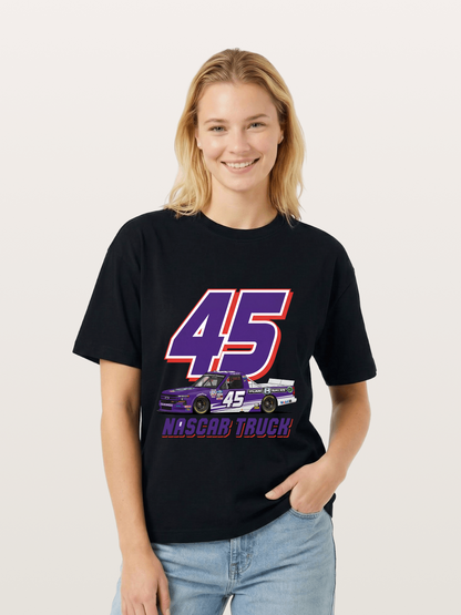 Purple 45 Racer Gildan T-shirt