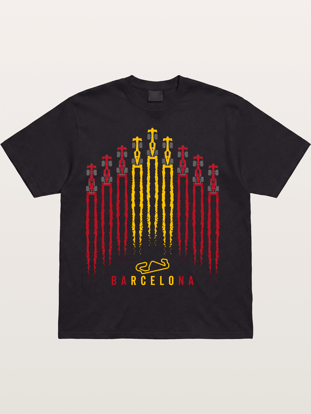 Barcelona GP Racing Column Streaks Cotton T-shirt