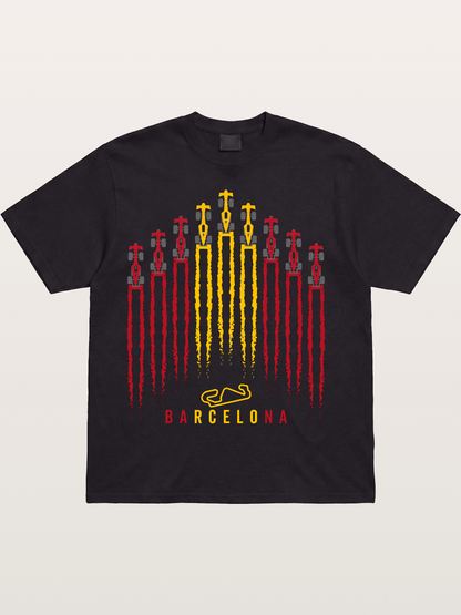 Barcelona GP Racing Column Streaks Cotton T-shirt