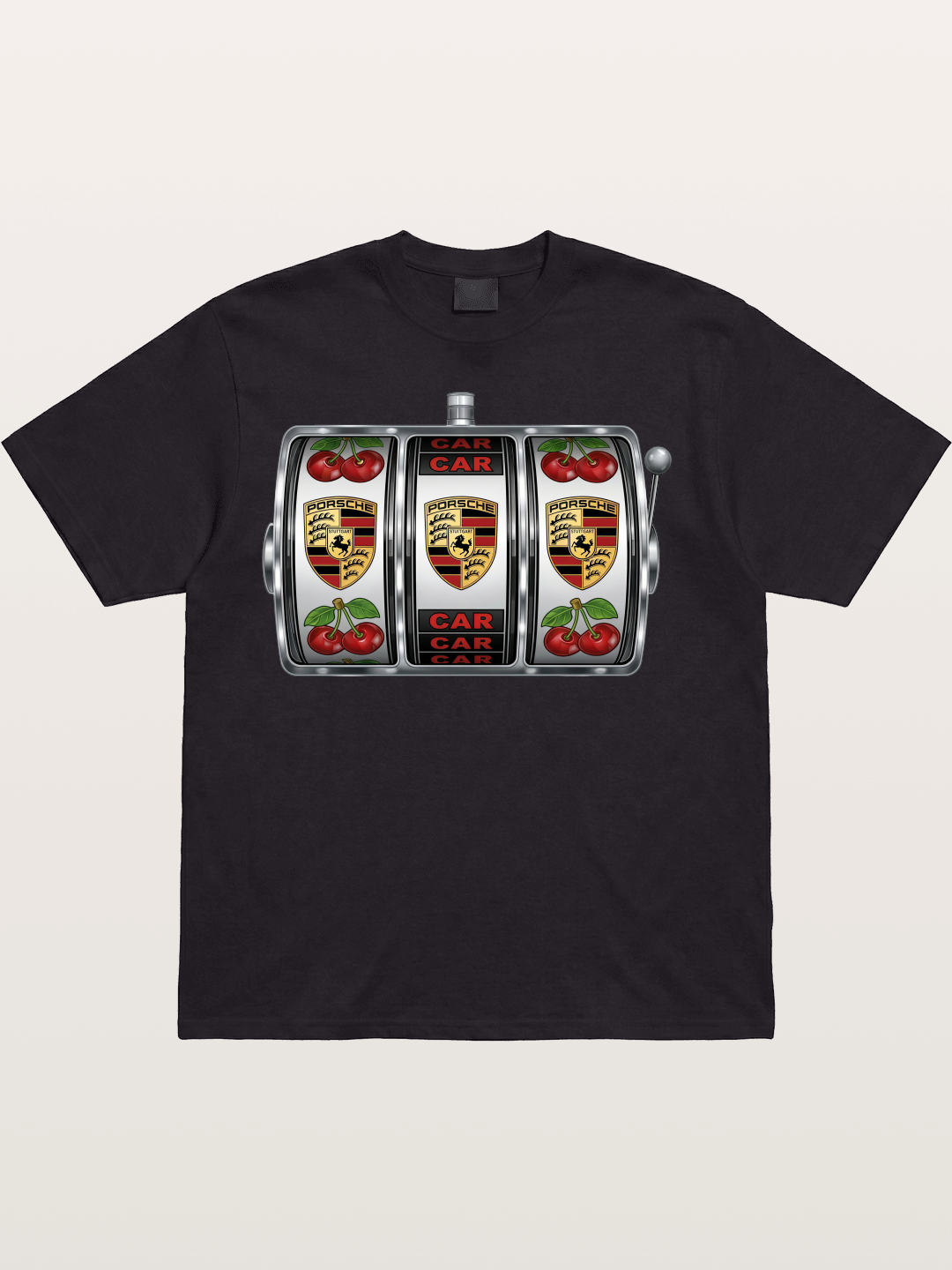 Porsche Slot Machine Art Print Cotton T-shirt